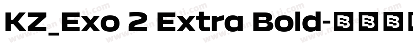 KZ_Exo 2 Extra Bold字体转换